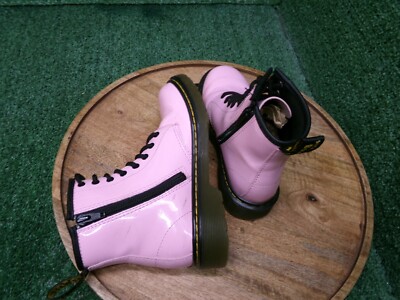 Bottes Dr. Martens 1460 Junior Rose Fluo - Taille 1 (32 EU), 8 Yeux, Cuir