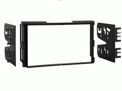 = doble DIN autoradio enmarcar plata Opel Meriva