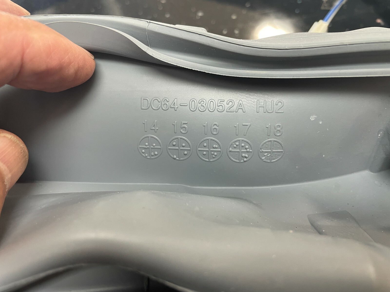 GENUINE SAMSUNG WASHING MACHINE DOOR GASKET SEAL WW11K84120W