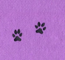 DOG PAW PRINTS siz die cuts scrapbook cards