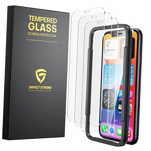 Shatterproof Tempered Glass Screen Protector for iPhone 11 / iPhone XR [Easy
