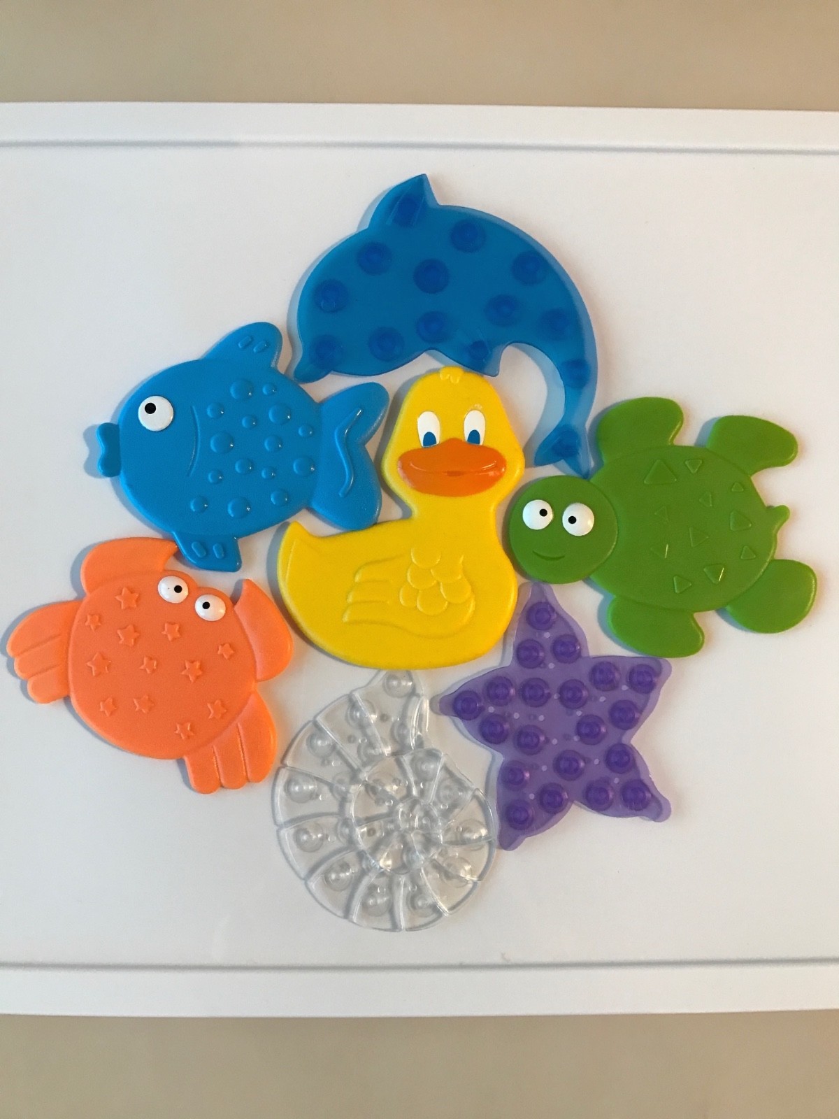 Mini Bath Mat Mats for Tub or Shower 4 Pack Non Slip Bathtub