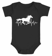 Baby Body Pferd Motiv Reiten Geschenk für Mädchen Pferde Tiermotiv