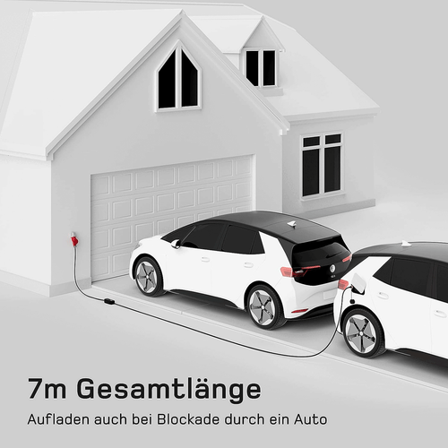 Mobile Wallbox 11kW EV Ladegerät 16A Typ 2 Ladekabel Starkstrom CEE DACIA SPRING - Bild 8 von 12