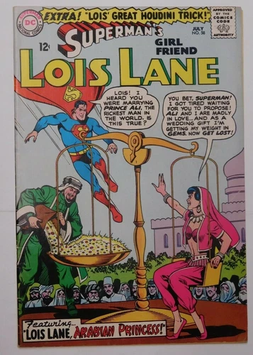 Superman's Girl Friend LOIS LANE #58 - VG DC 1965 Vintage Comic
