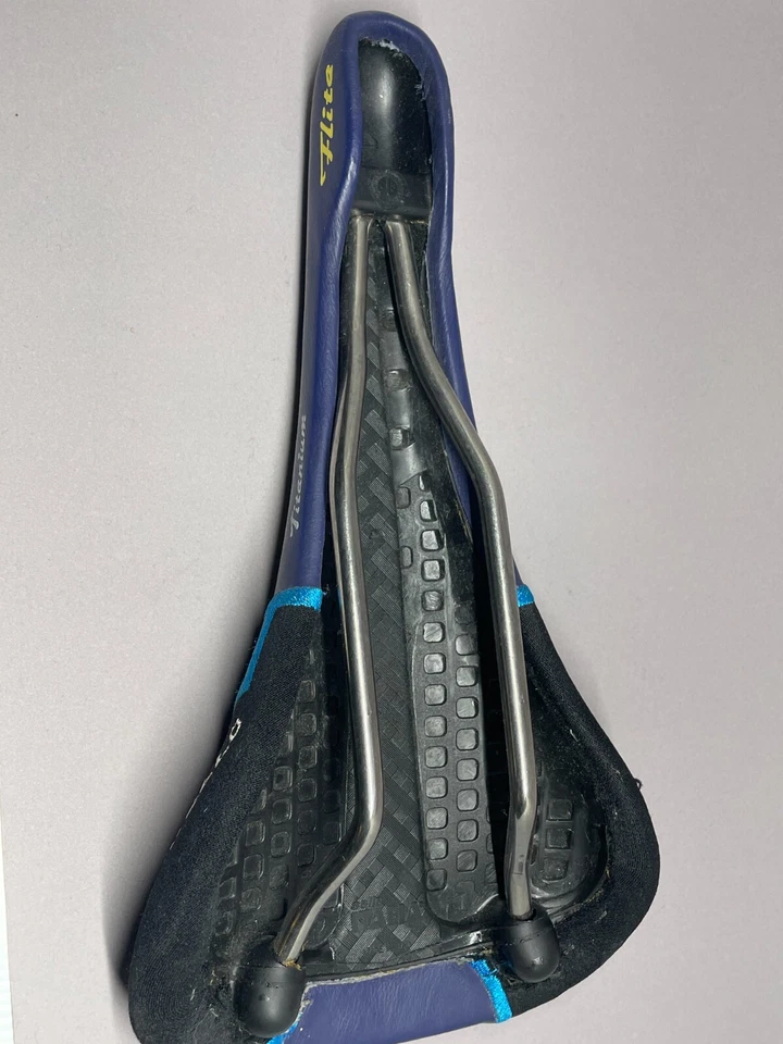 NOS SELLE ITALIA PINARELLO Flite 1997 蓝色 复古 SADDLE 座椅 赛车 自行车 — 第 3/4 张图片