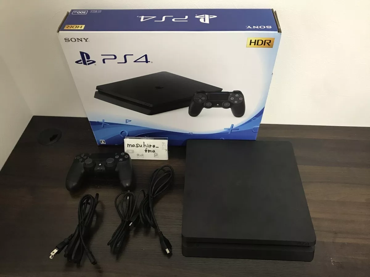 SONY Playstation 4 PS4 Jet Black Console 500GB CUH-2200AB01 w/box