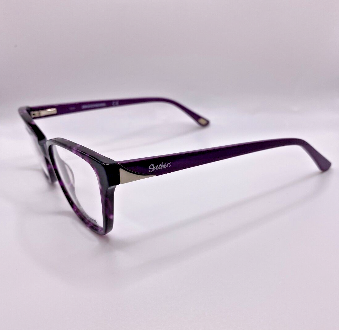 Skechers SE2160 083 Purple Havana Plastic Cat Eye Eyeglasses 