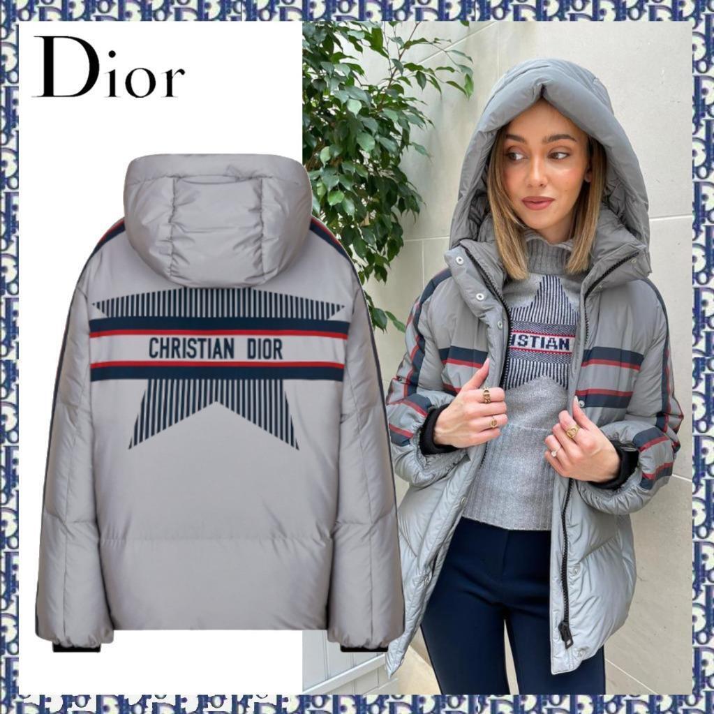 Christian Dior DIORALPS Silver-Tone Reflective Star Puffer Christian Dior DIORALPS Silver-Tone Reflective Star Puffer