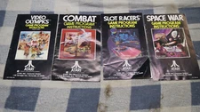Lot Of 4 Vintage Atari 2600 Game Booklets Instruction Manuals 1977, 78 Combat