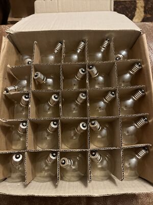 Replacement Bulbs Replacement Globe Light Bulb G50 7W/130V E17 Clear 100 Bulbs