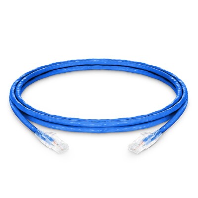 10ft (3.0m) Cat6a 24AWG Snagless Unshielded (U/UTP) LSZH Blue Ethernet Cable