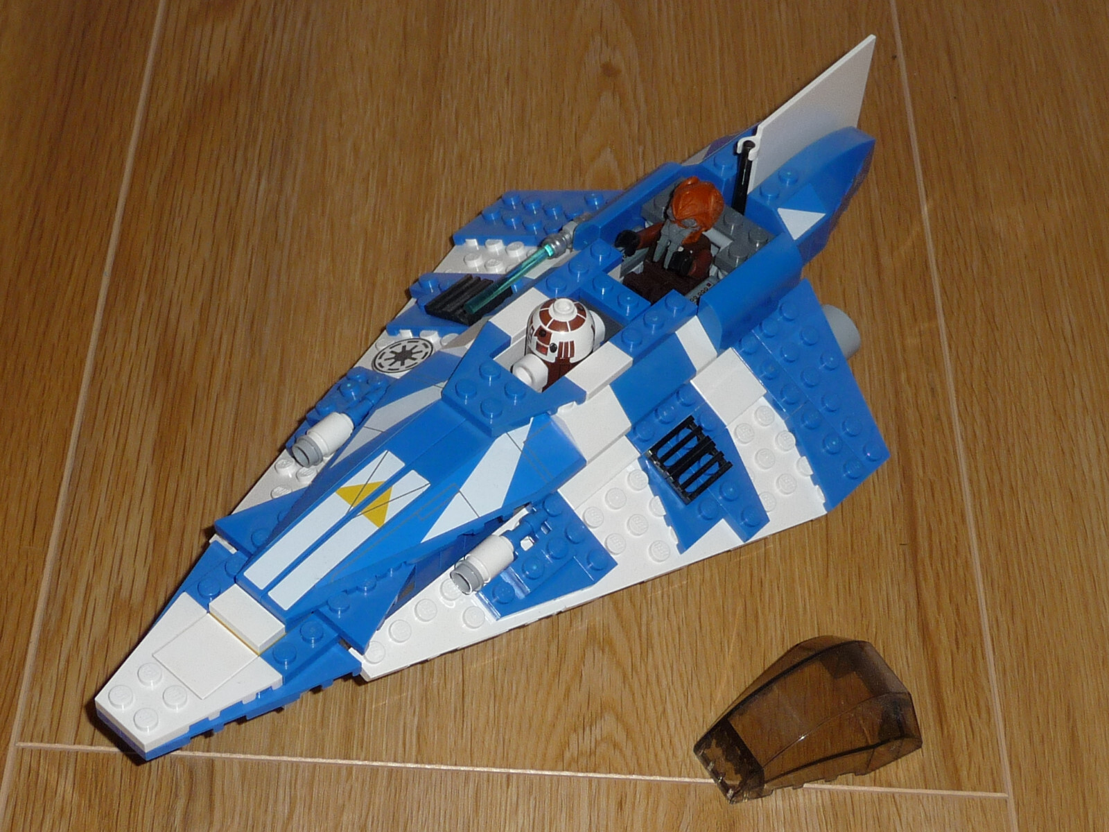 Lego Star Wars 8093 Plo Koon's Starfighter kpl. mit Figuren, OVP und