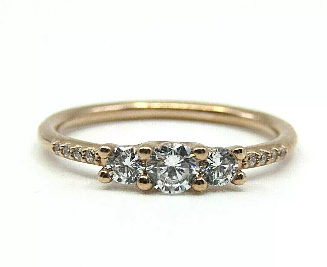 Sparkling Elegance, Rose Gold-Plated Ring, Rose gold plated