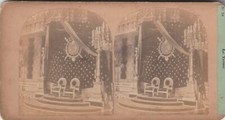 1900'S STEREO VINTAGE PHOTOGRAPH - THRONE OF Tuileries