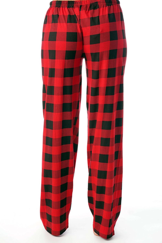 Women Buffalo Plaid Pajama Pants - Picture 3 of 12