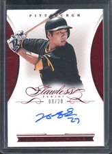 2016 Panini Flawless JUNG HO KANG #FS-JK Ruby Red Signatures Auto /20 Pirates