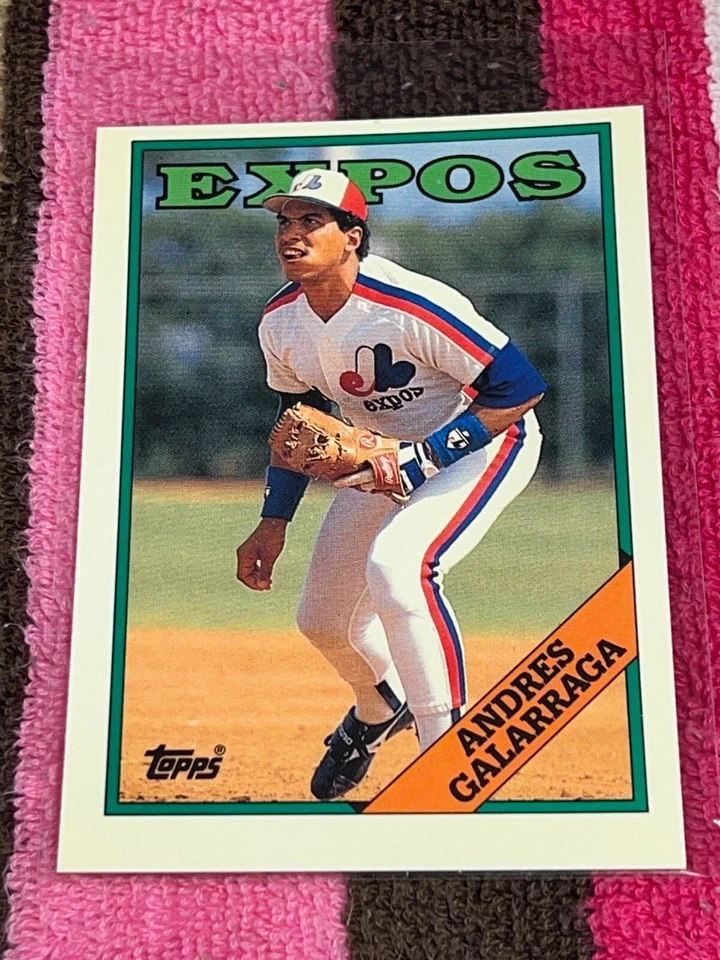 1988 TOPPS TIFFANY #25 ANDRES GALARRAGA EXPOS STARS VINTAGE BASEBALL CARD !! - Photo 1/2