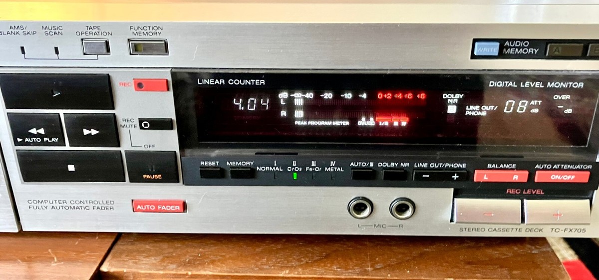 Sony TC-FX705 Cassette Deck - TESTED/WORKS - Excellent