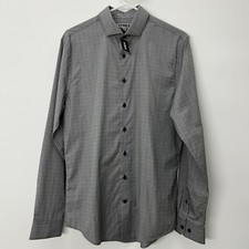 Express Shirt Men s Medium 15-15 1/2 Fitted Button Up Long Sleeves