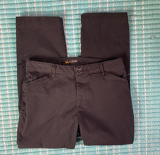 Women's Lee Relaxed Fit Straight Leg Mid Rise Pants Size 10S Stretch Inseam 27.5