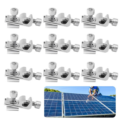 Standard Solarpanel Erdungsclip mit Stahlschrauben Boden Erdung Lug Solarmodul
