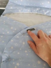 Blaue "Sterne" Maxicosi Einschlagdecke - 75cm - NEU