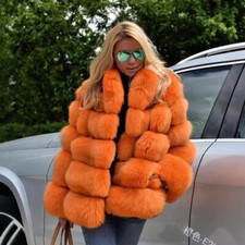 Winter Womens Thicken Loose Faux Fur Jacket Solid Color Rabbit Fur Fashion Coats
