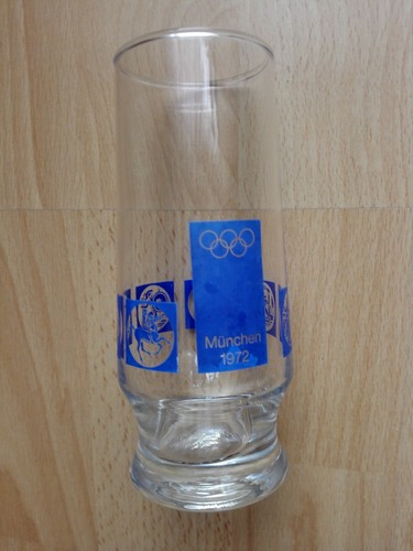 * Beer Glass / Soda Glass / Mustard Glass / XX. Olympic Games Munich 1972/0.2 L *.