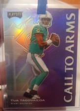 💥 Tua Tagovailoa 2020 Playoff Call To Arms Rookie RC 💥 Purple Prizm 💥 RARE 💥