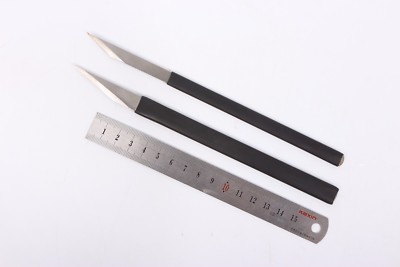 luthier tool 2pcs Violin Guitar Maker Tool Knife Carve Violin Viola Steel Blade