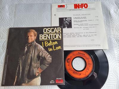7'' Single Oscar Benton - I believe in love Vinyl Germany PROMO FACTS