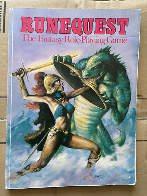 Runequest 2nd Ed 1980 - GW Print - inkl. Reißzähne und Basic Roleplay Booklet 