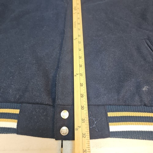 JH Design Group world series Yankees Varsity Jacket Navy Menswear Size 2XL - Picture 15 of 15