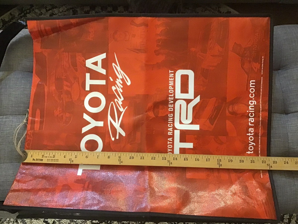 Toyota TRD Racing Tyvek Tote Bag 22 1/2” X 19” X 4 1/4” 2015
