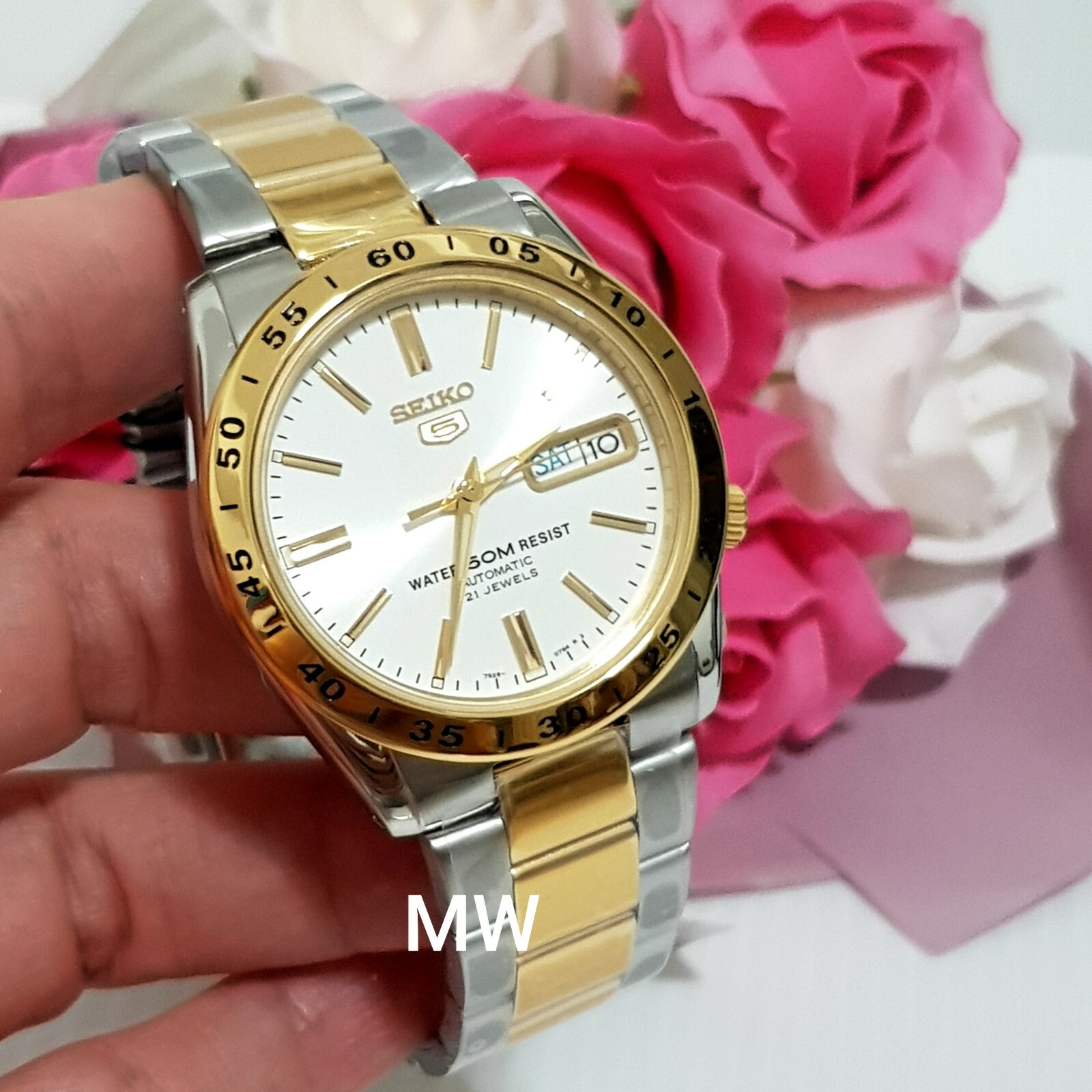 seiko day date two tone