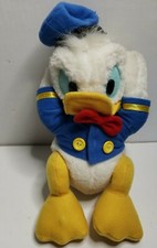 RARE Vintage Mattel Disney 8" Donald Duck Plush Stuffed Animal Toy