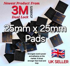 3M DUAL LOCK SUPER HEAVY DUTY ADHESIVE PADS SQUARES 8x stronger than hook & loop