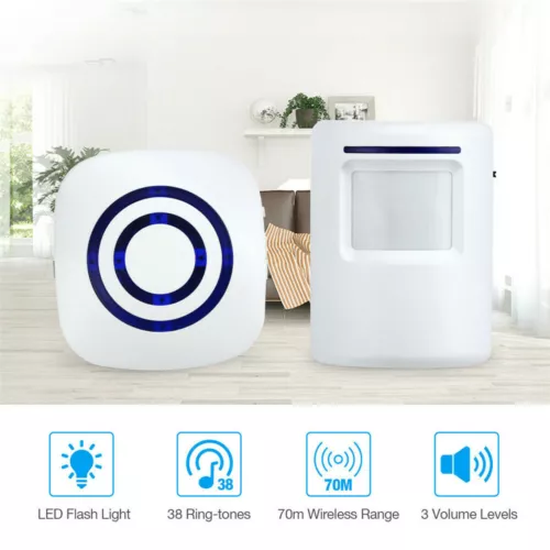 Wireless Entry Doorbell Motion Detector Sensor&Alarm Alert Easy Install AU STORE - Picture 2 of 14