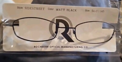     Rochester Optical Sidestreet Eyeglasses in Matte Black 54-21/145mm     