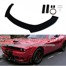 Front Bumper Lip Spoiler Splitter Protector For Dodge Challenger SXT SRT 12-19