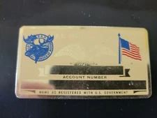 Vintage Perma-Plate Loyal order Of Moose Social Security ID Card A NOS 1970'S 