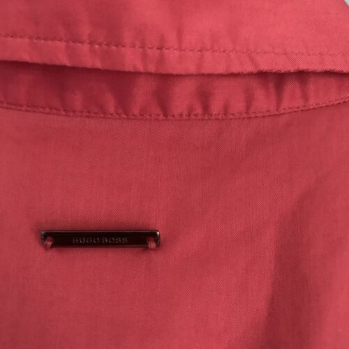 Hugo Boss Bashina Blouse WOMENS 6 Pink Poplin Side Zippers Long Sleeve Slim Fit - Picture 7 of 12