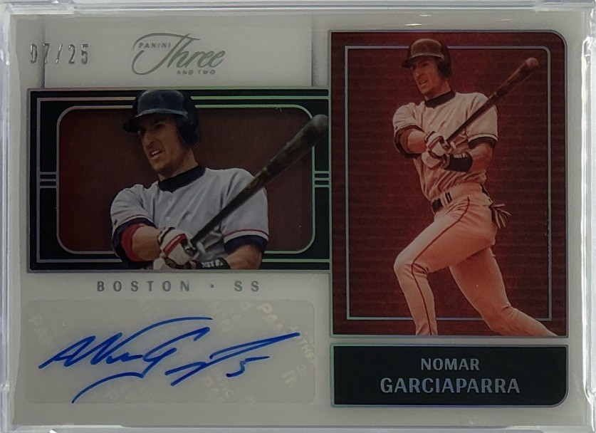 Nomar Garciaparra Auto PSA 10 -2023 Panini Three and Two ‘Silver’ /25 -Red Sox view 5