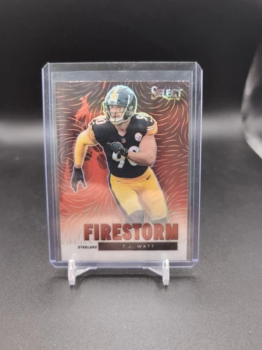 2021 Panini Select SSP Firestorm TJ Watt Case Hit