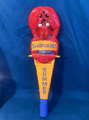 Shipyard Summer Beer Tap Handle Lobster Collectible Knob Breweriana