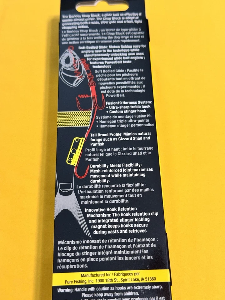 Berkley Powerbait Chop Block 6 fregadero lento 6” 1 oz brillo dorado Foto 4 de 4