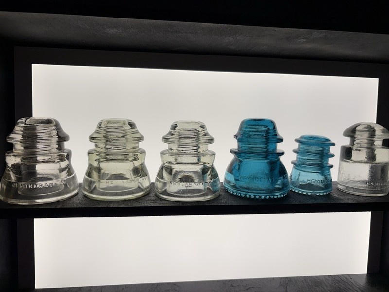 Hemingray Vintage Glass Insulators Lot of 6 Various Colors Incl 45 48