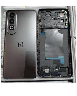 Replacement Back Cover for OnePlus Nord CE4 w/ Camera Lens Frame | New, Grey