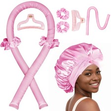 HEATLESS CURLING ROD HEADBAND NO HEAT CURLS SILK RIBBON HAIR ROLLERS SOFT WAVE